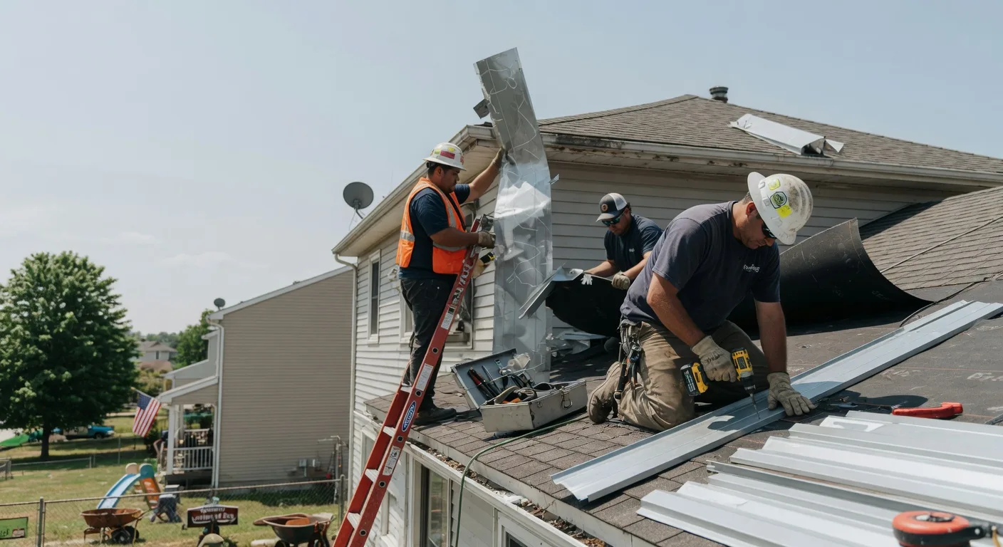Storm Damage Metal Roof Repair in Livermore Falls, ME